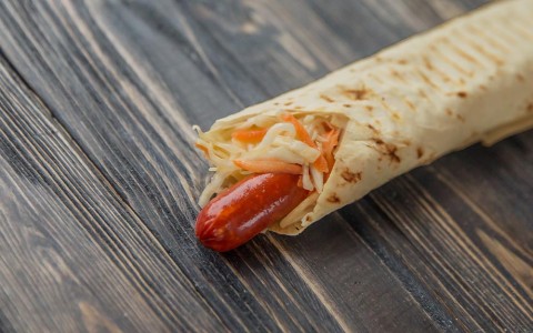 Хот-дог в лаваше классический