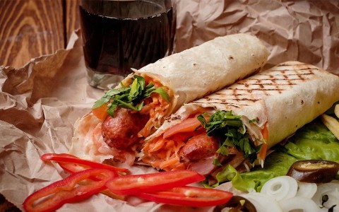 Хот-дог в лаваше ассорти